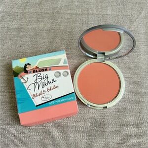 NEW BLUSH Big Mama Blush and Eye Shadow Makeup Pink The Balm Cosmetics 0.28 oz.